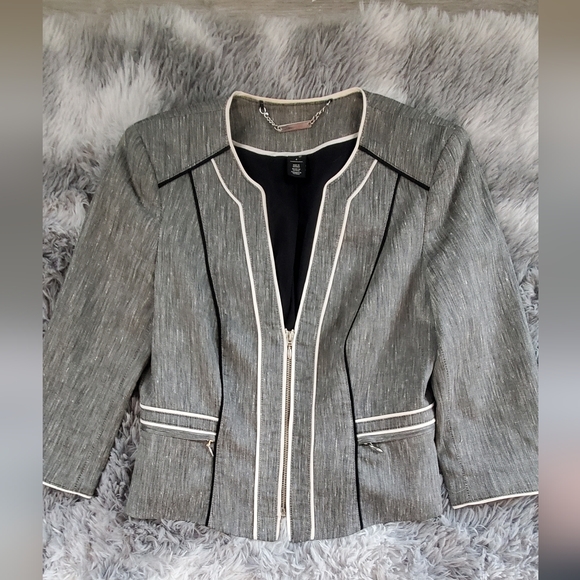 Lot X 6 Office Work Bundle Blazer Jacket Pants Button Up Shirt Blouses Tailored - Picture 9 of 13